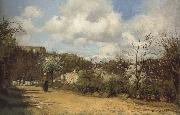 Camille Pissaro View from Louveciennes painting